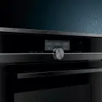 Siemens combination steam oven in black ceramic glass finish, iQ700 Built-in oven with steam function 60 cm - TFT colour display