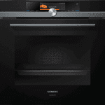 Siemens combination steam oven in black ceramic glass finish, iQ700 Built-in oven with steam function 60 cm