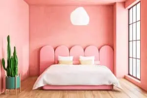 coral bedroom colour