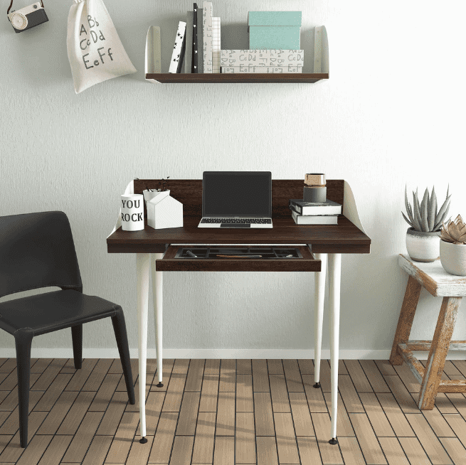 Buy Horsley Computer Table With Keyboard Tray and Drawer Storage (Honey  Finish) Online in India at Best Price - Modern Study Tables - Study Room  Furniture - Furniture - Wooden Street Product