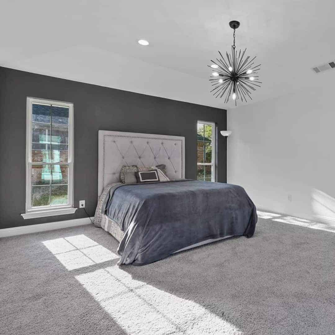 light and dark grey bedroom colour