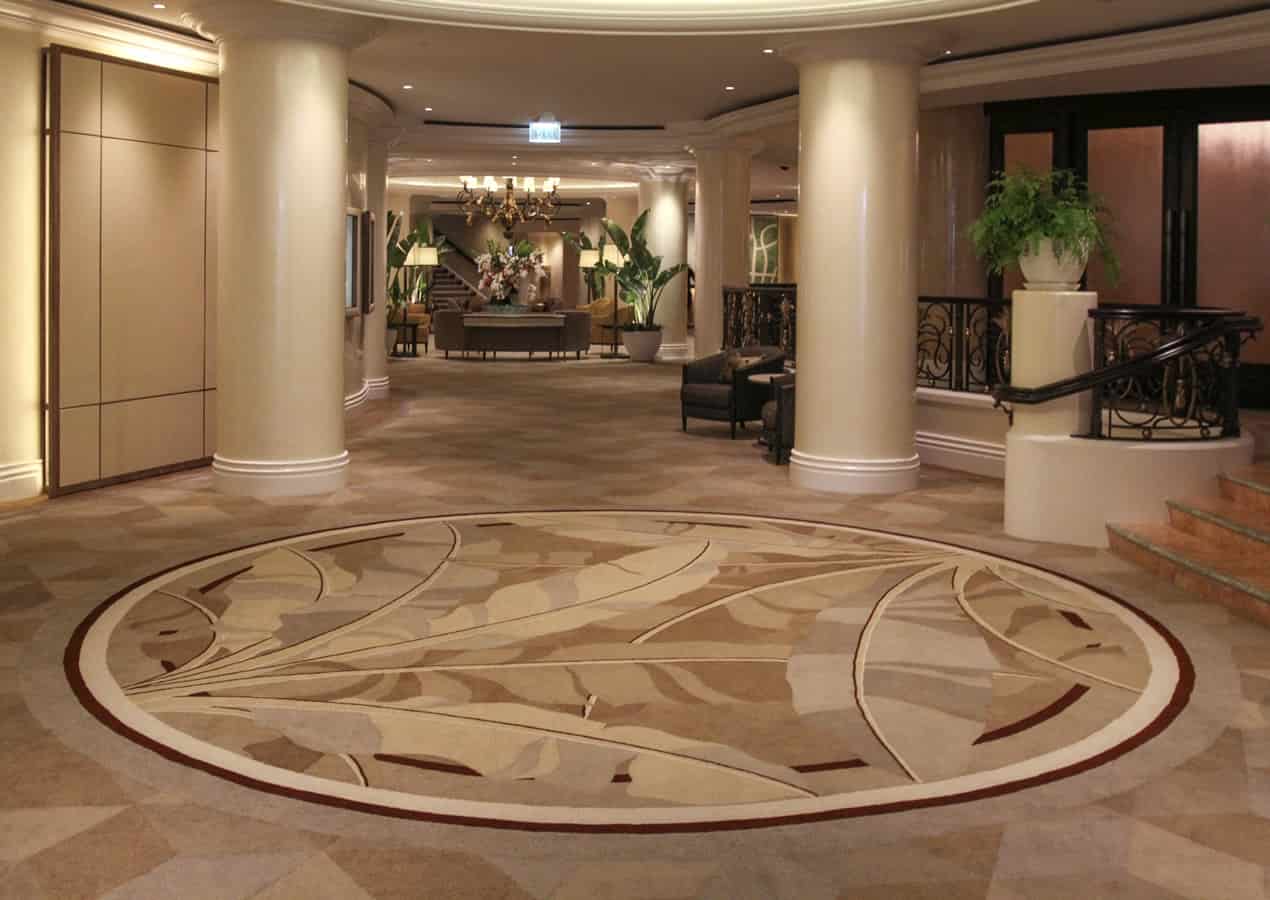 stunning light brown hallway carpet-tile