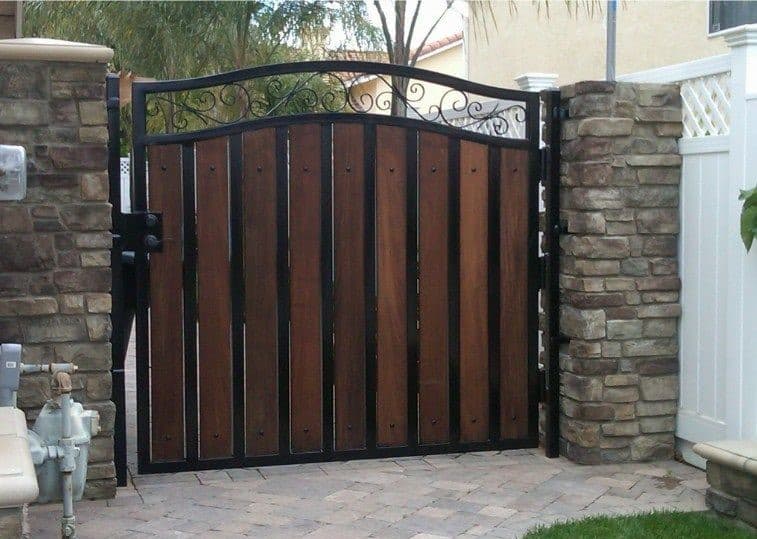 black and brown main gate