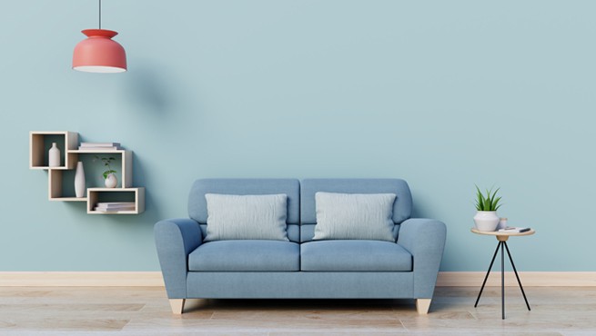 light blue paint walls from top paint brands, blue sofa, wall furniture