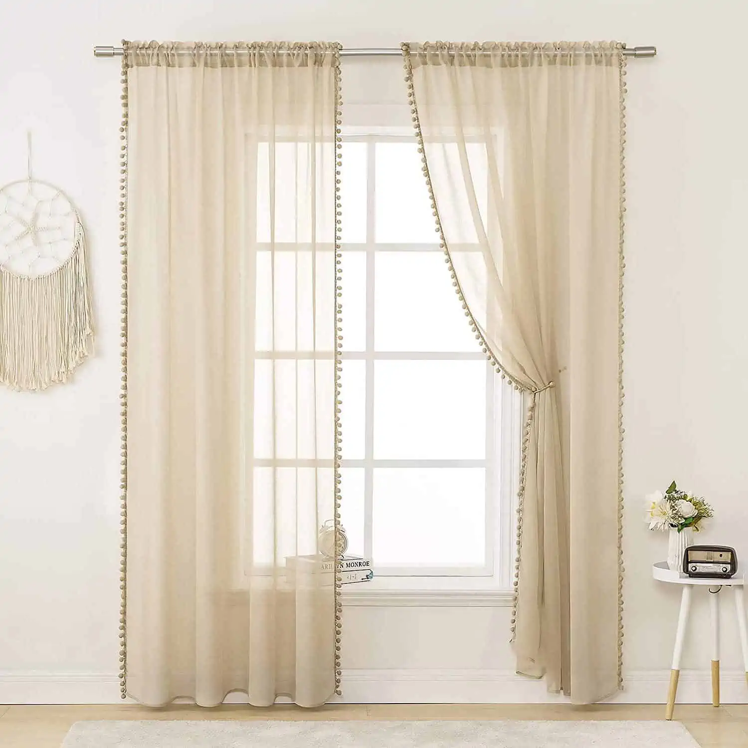 linen drape in sheer golden texture