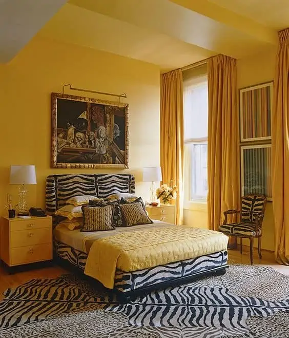 yellow bedroom colour