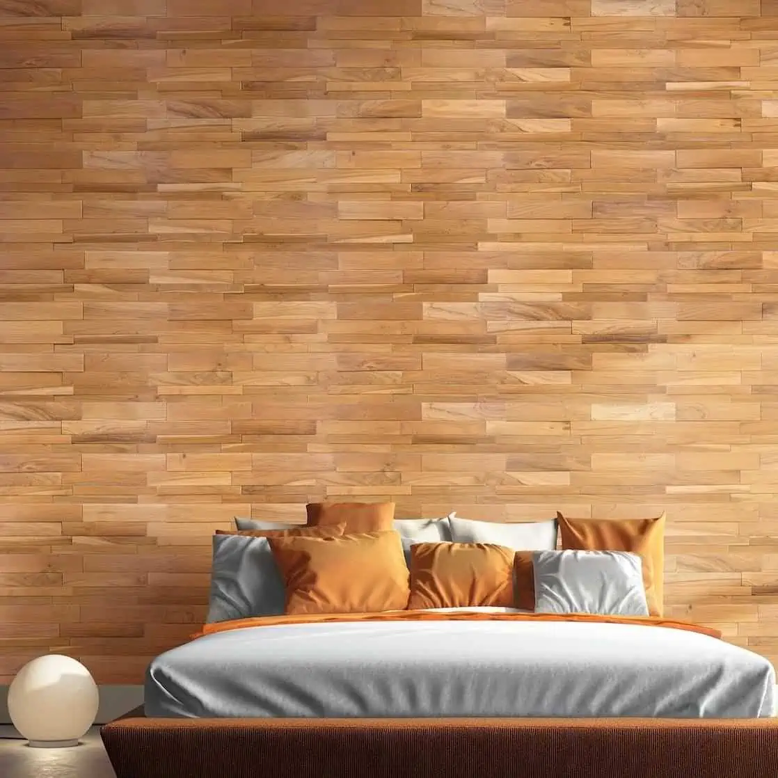 Wooden finish bedroom wall tiles