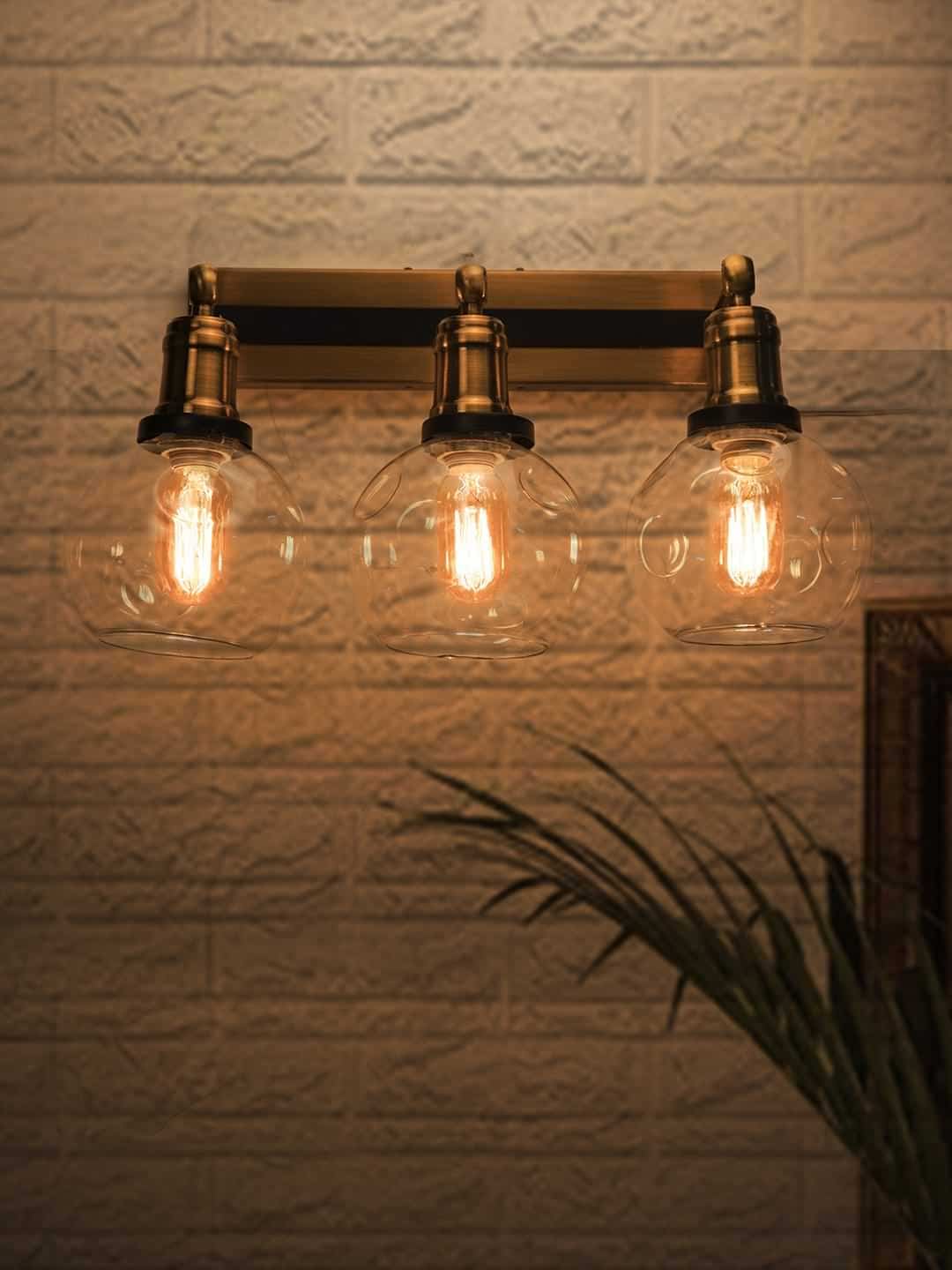 Industrial light contemporary globe bulbs for mirror vanity