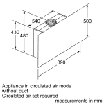 appliance measurements of siemens wall mounted chimney