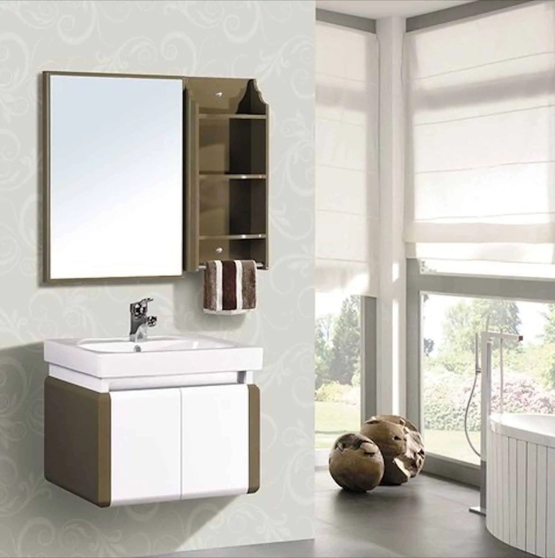 RAK Hazel Vanity with white accents