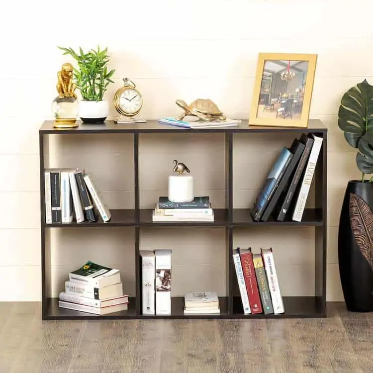 Storage shelf for living room freestanding unit for books