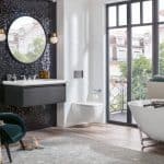 bathroom concept by villeroy & Boch featuring Antheus collection - luxury and premium bathroom furniture, washbasin, toilet and bathtub