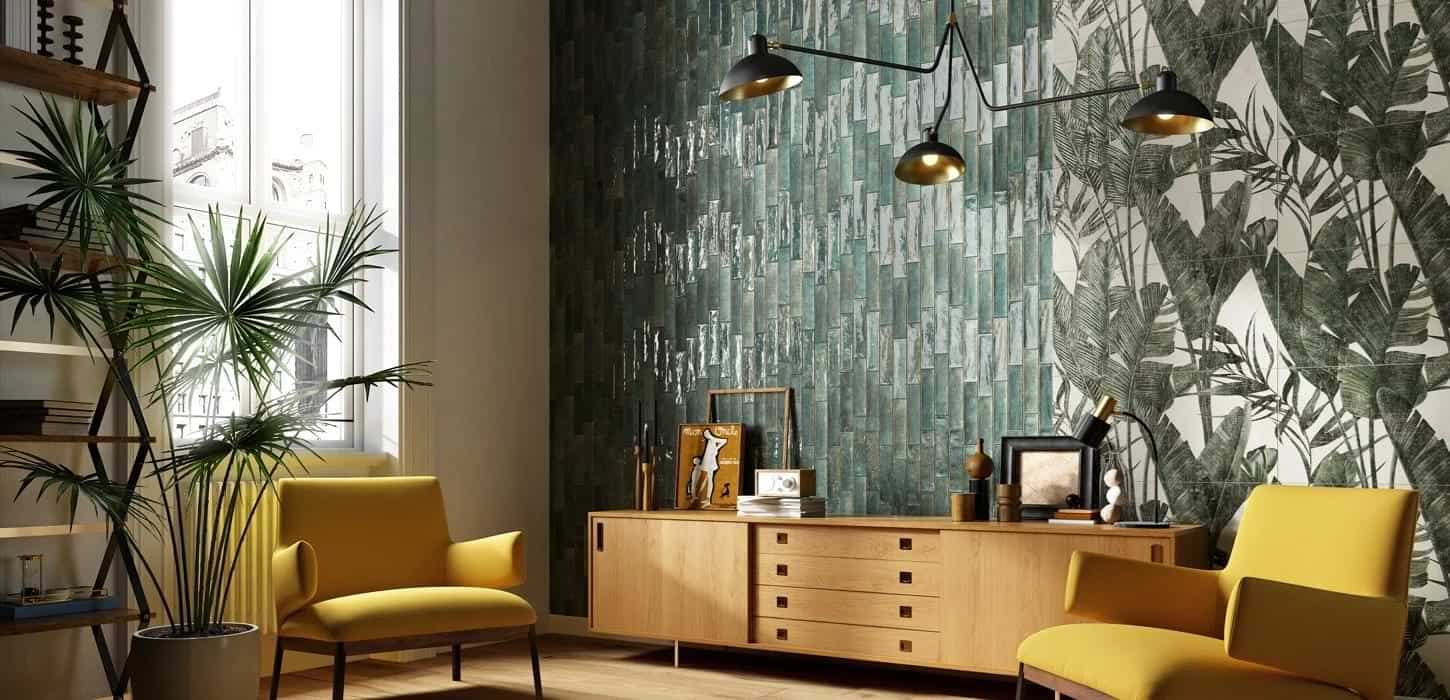 Wall tiles designs for living room