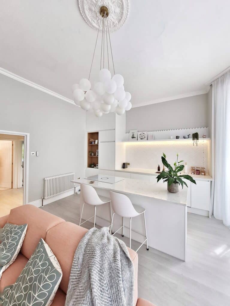 White Colour Combination for a Scandinavian style home