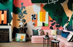 a colourful living area