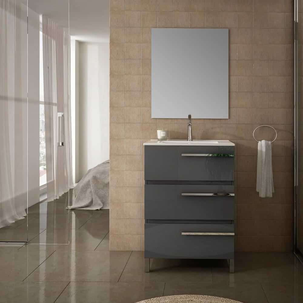 grey cabinet bathroom vanity