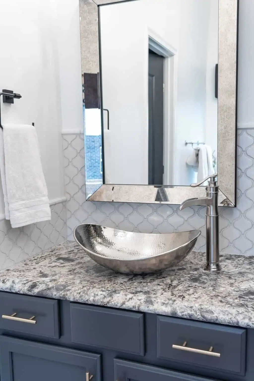 metal silver bowl sink for bathroom