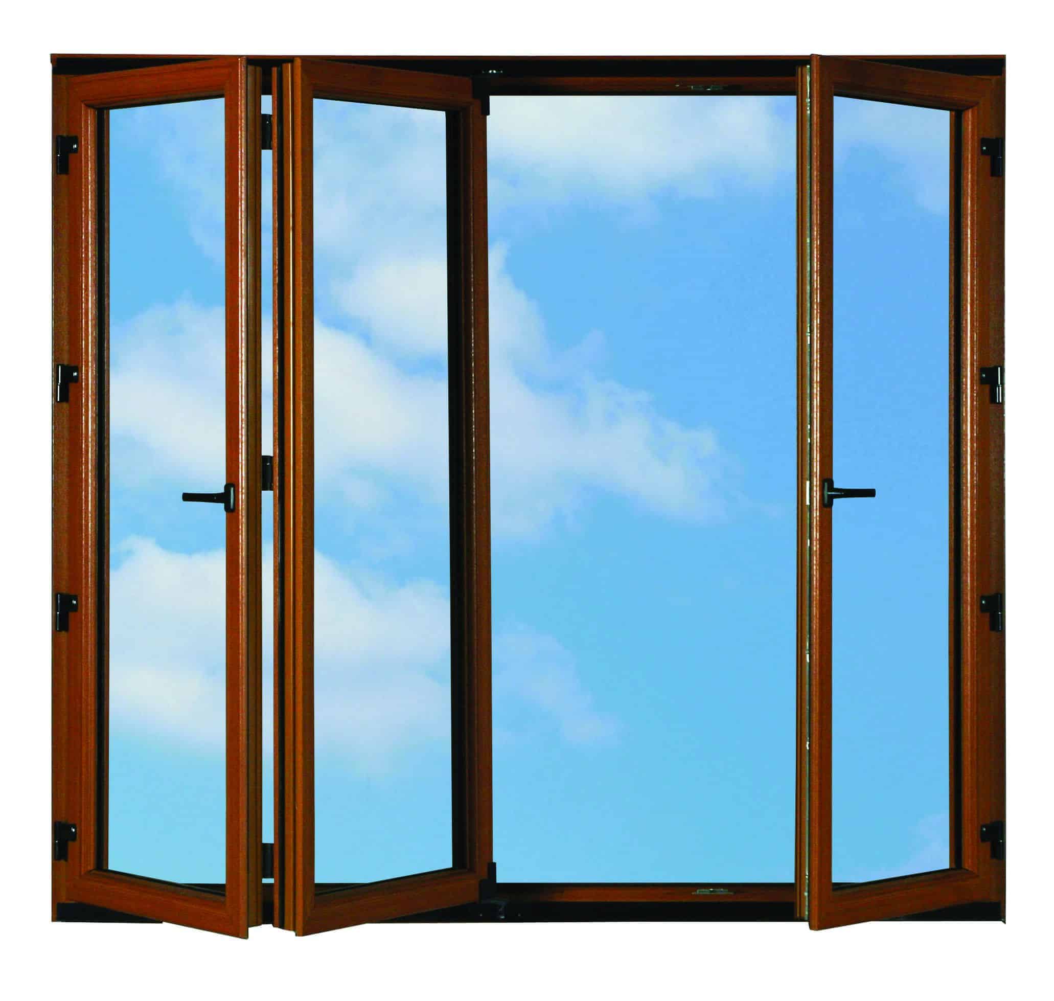 deceuninck bifold sliding and folding door system with slide and fold movement