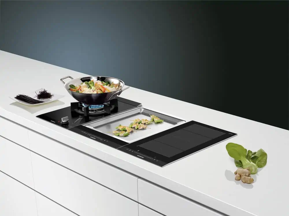 siemens cooking centre, domino gas hobs by siemens, modular cooktop for mosern premium kitchen designs