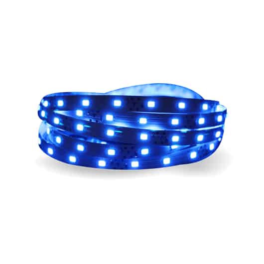 A roll of blue Crompton LED strip lighting.