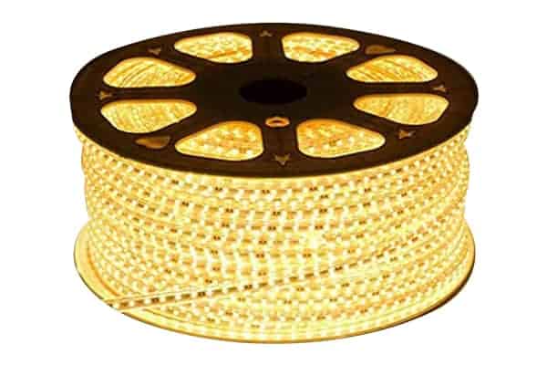 A roll of warm white Orient lights.