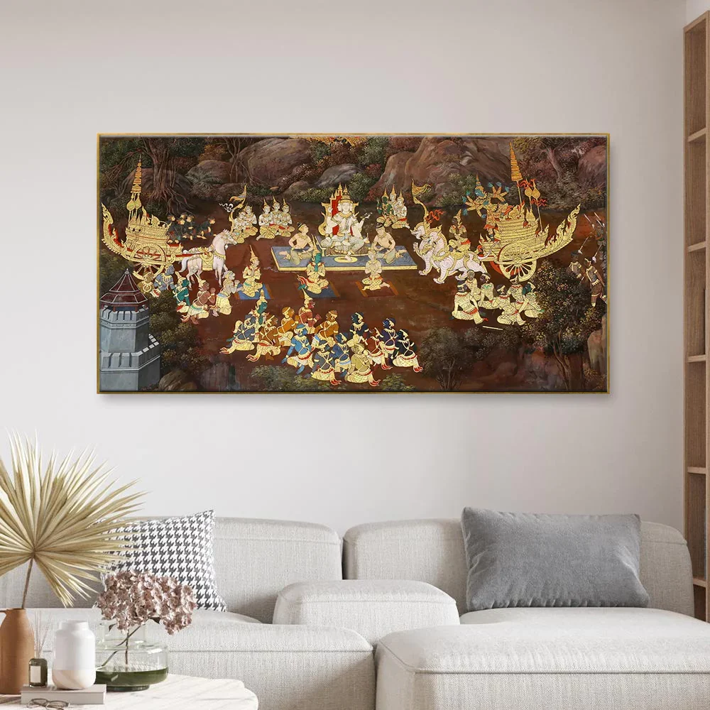 Spiritual or religious wall art painting for your living room