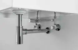 Angle valve thermostat with scald protection