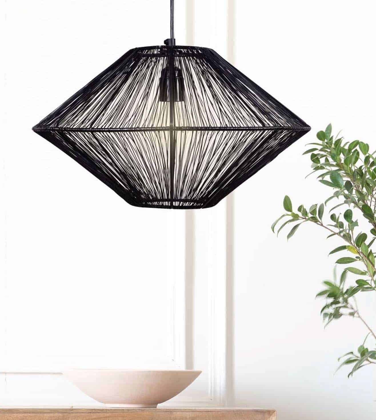 black hanging light 