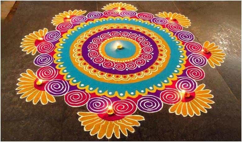 Rangoli design.