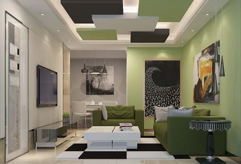 A gorgeous pvc false ceiling at a reasonable price.