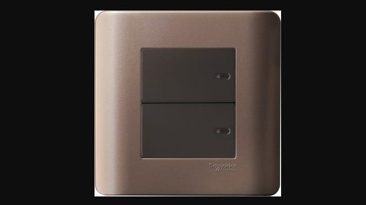 taupe coloured electrical swichboard