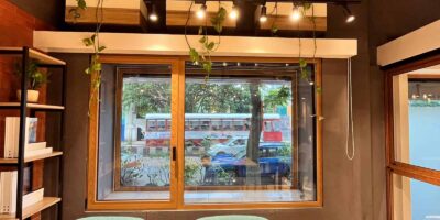 eternia doors and windows in a cafe