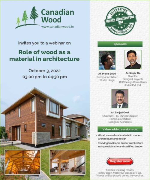 canadian wood webinar on wood as a building material in architecture on world architect day