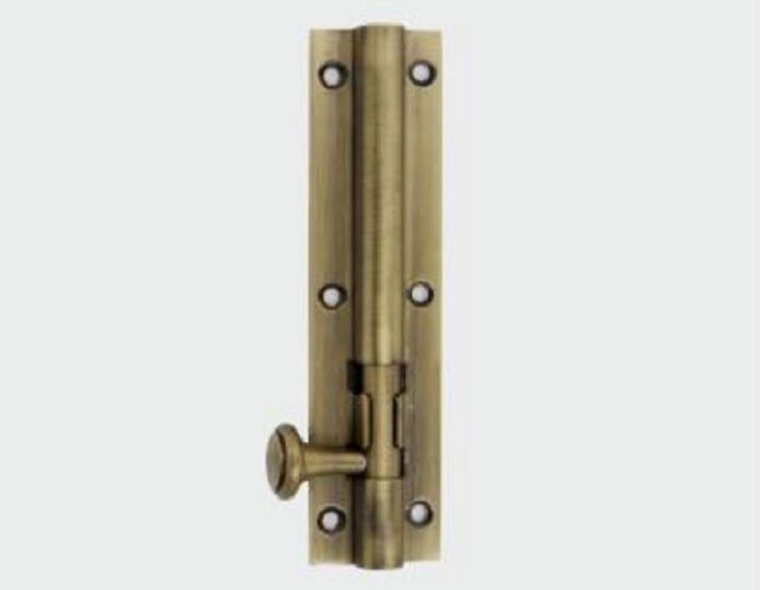 stainless steel bolt in antique brass finish