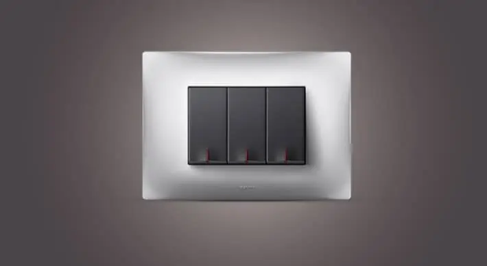 white and black electrical switches for home