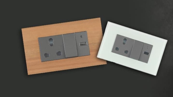 artistic types of electrical switches with a stylish switch board