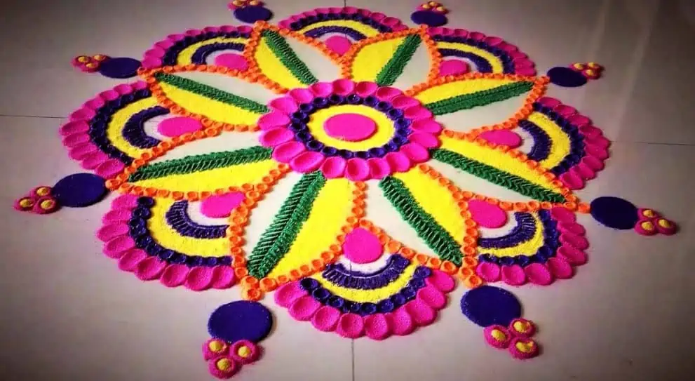 colourful rangoli