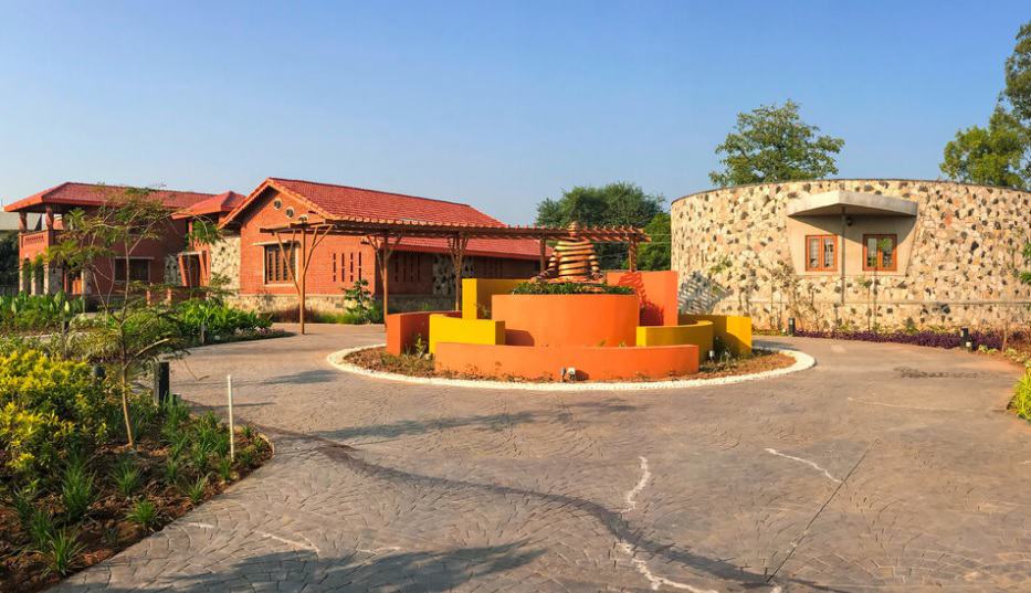 colour farmhouse design by top architect in ahmedabad