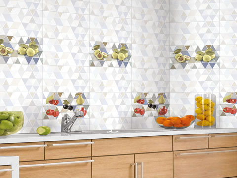 white backsplash in a kitchen