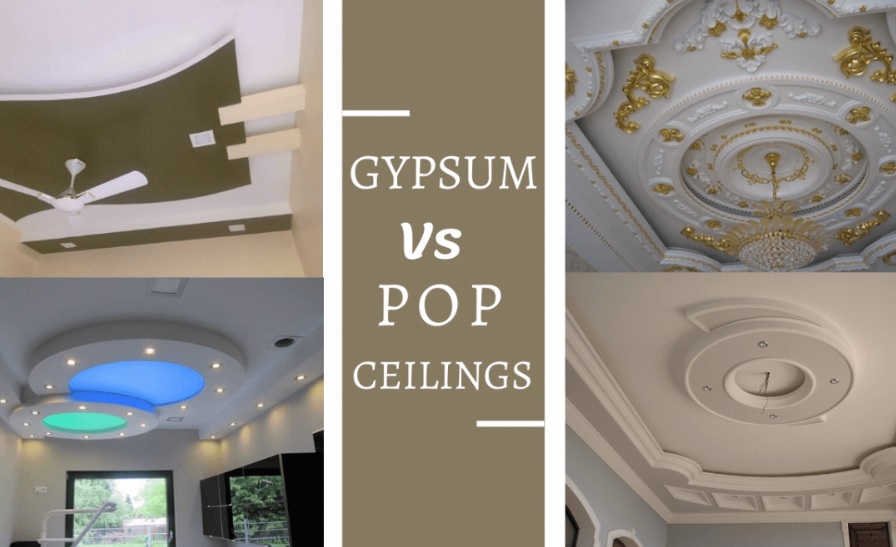 gypsum vs pop ceiling 