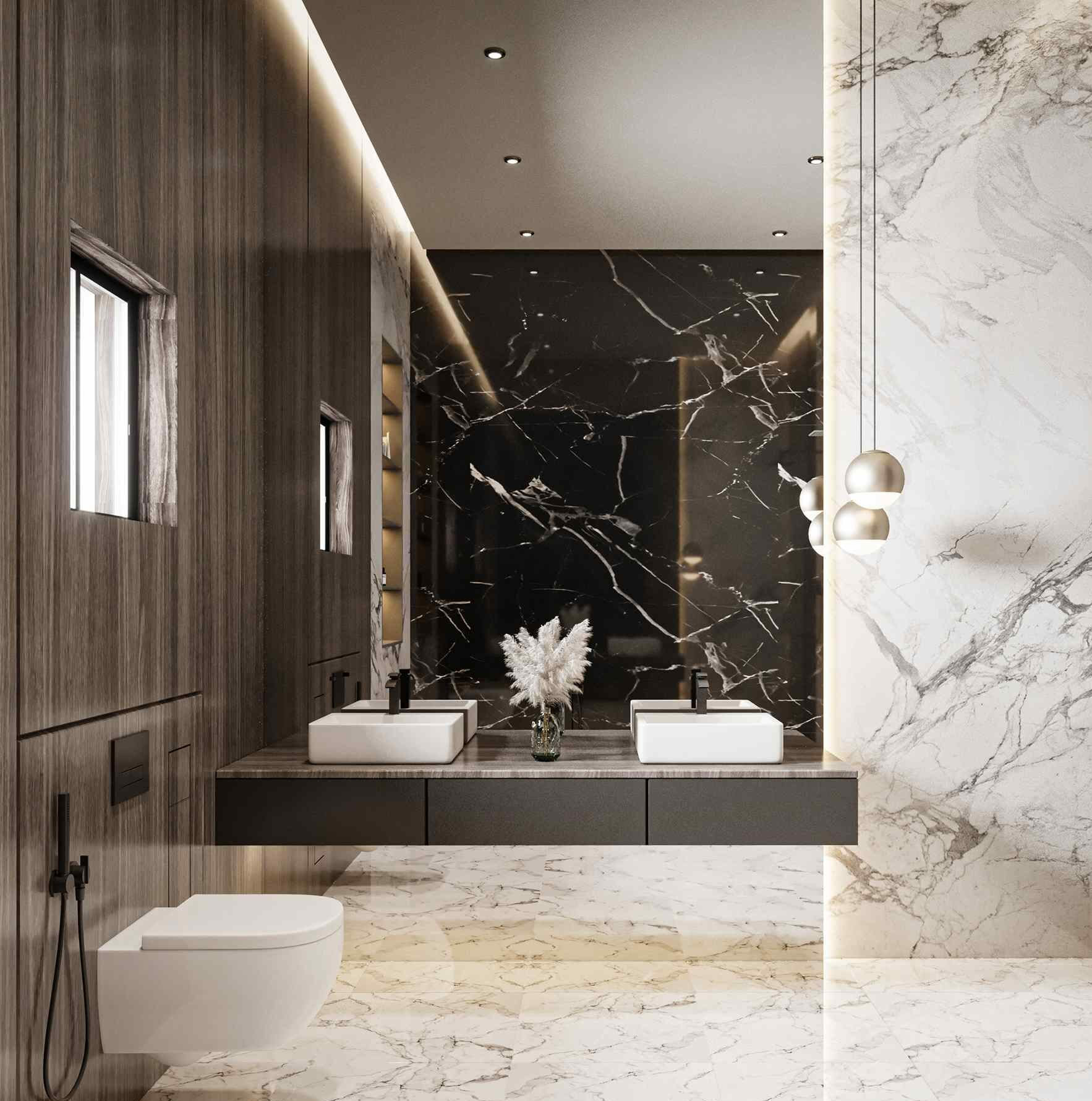 Modern Fall Bathroom Decor Ideas - Taryn Whiteaker Designs