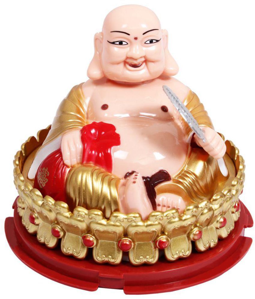 Buddha statue with fan