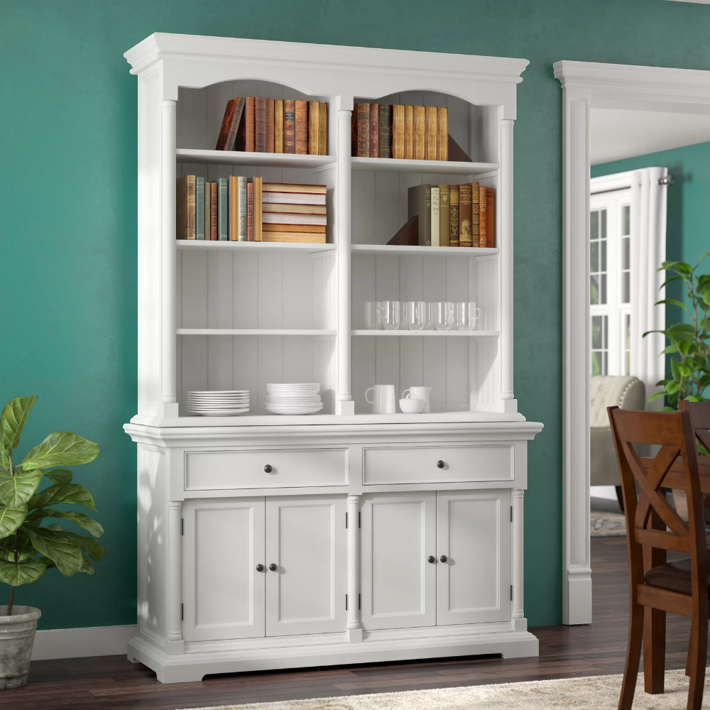 all white storage hutch, furniture for living room, bedroom and kitchen, bookshelf, chair