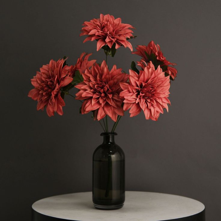 dahlias, artificial florals
