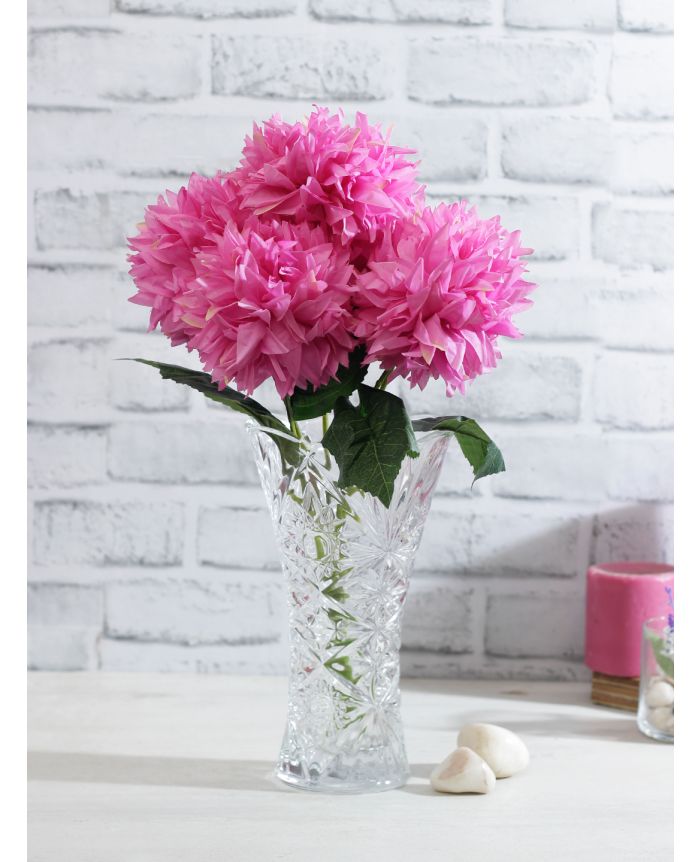 Pink flowers, decorative indoor flower pots