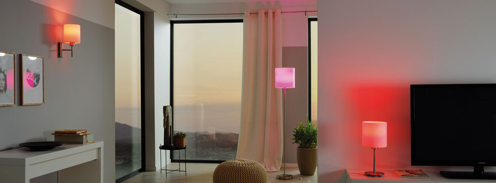 Eglo connect lighting system, home automation, decorative lights
