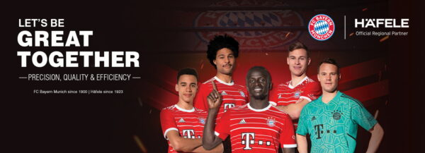 Hafele association, fc bayern, official regional partner