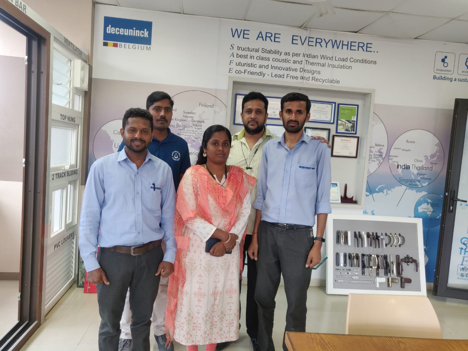 Team Silverfrost India - UPVC fabricator
