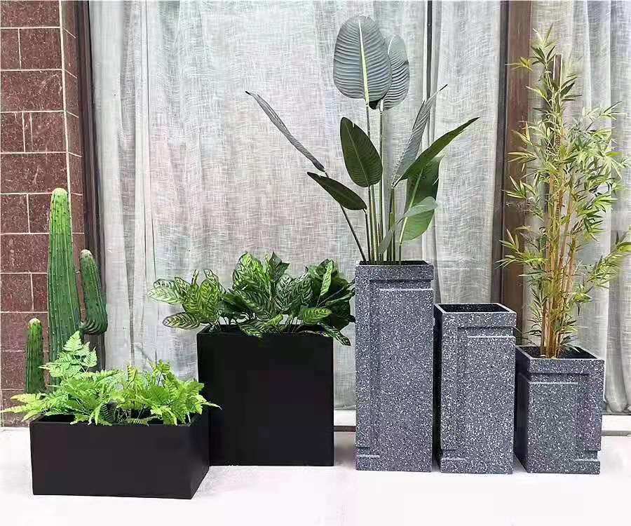 Concrete planter in different colours