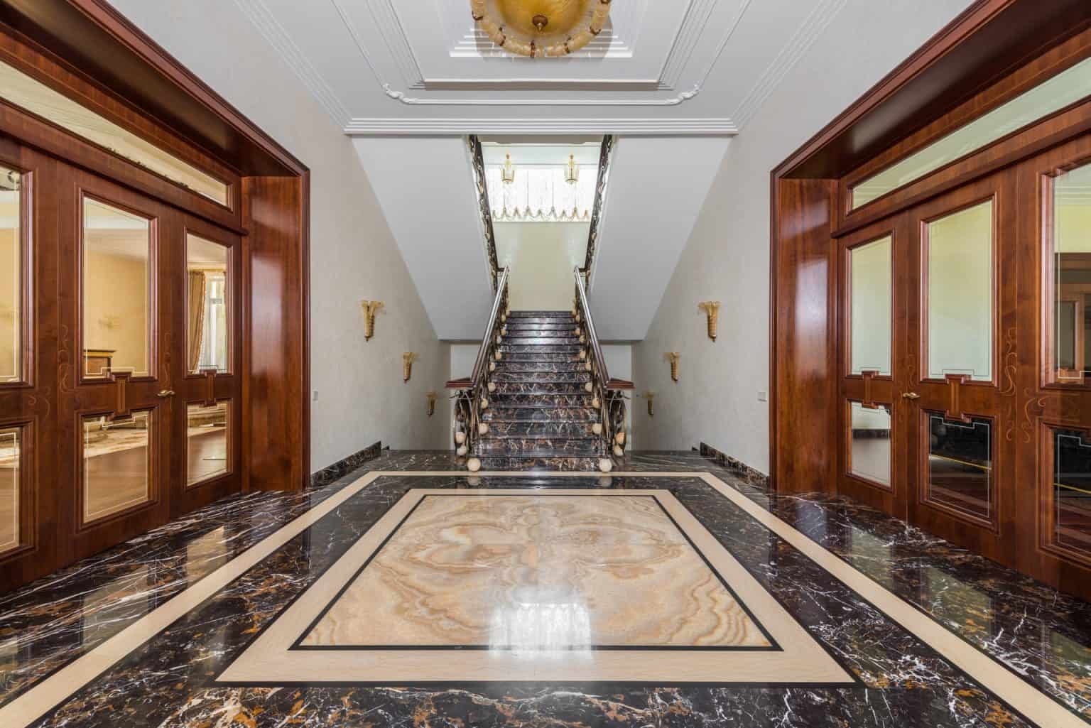 A grand marble flooring for hall